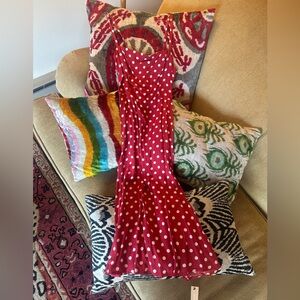 Reformation Red Polka Dot Dress Size 0 NWT